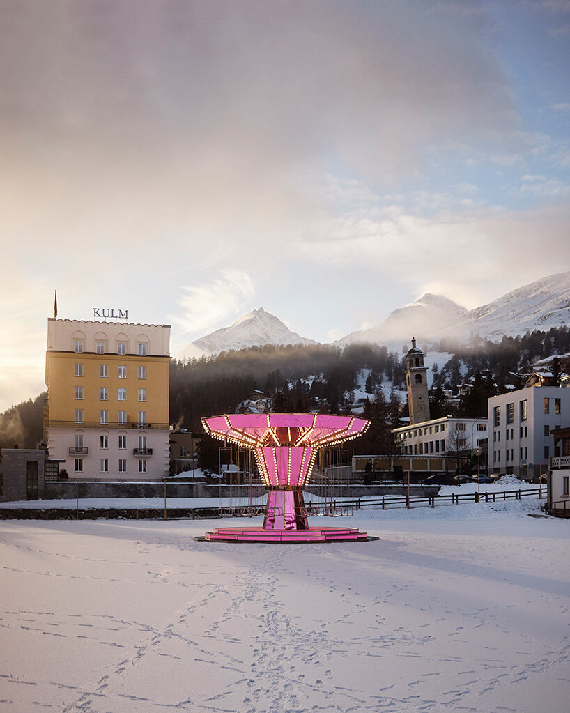Snowy Reflections in St. Moritz